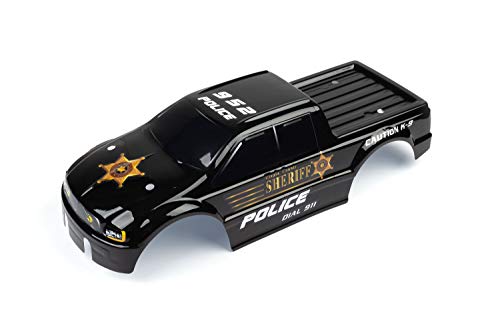 SummitLink Custom Body Compatible for T/E Maxx Shell Cover E-Maxx 1/10 Scale RC Car (Truck not Included) (Police Black) - style: Police Black