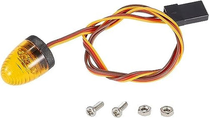 2PCS Circular Ultra Bright LED Police Light Rotating Flash Alarming Strobe Lamp 5Modes for 1/8 1/10 1/14 RC Car Firefighting Ambulance Crawler Truck for CC01 D90 SCX10(10x15mm,Yellow) - color: 10x15mm,2Yellow
