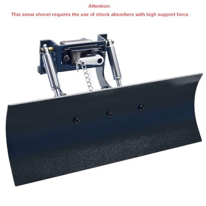 1/24 Snow Plow Kit Upgrade for SCX24 RC Cars | Fits SCX24 - Aluminum Upgrade - Replacement Parts - Black - color: Black