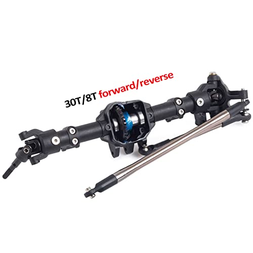 Rc Crawler 1/10 Nylon AR44 Straight Front and Rear axles with Metal Front Reverse Bevel Gear for 1/10 RC Tracked SCX10 II 90046 47 R-G-T 86100