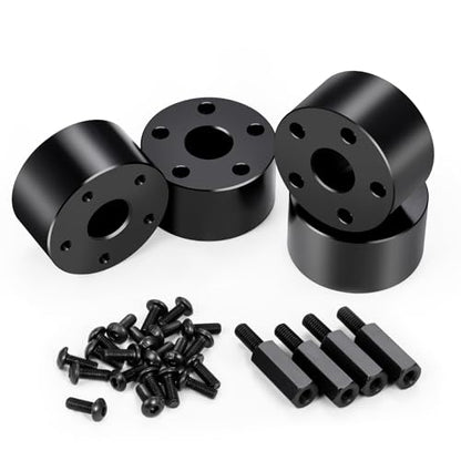 4PCS MORFUM 210g/Set RC Front Wheel Hex Hub 19mm Offset Extension Combiner Widen Adapter Spacers Extended Wheel Hex Hubs Offset Spacers Compatible with 1/10 Tamiya Clod Buster 4×4×4 RC Car