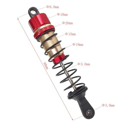 SST part 109003 Red Aluminum Shock Absorber Front/Rear for Saisu 1/10 RC Buggy Car Truggy Rally Truck