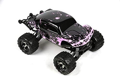 SummitLink Compatible Custom Body Muddy Pink Over Black Replacement for 1/10 Scale RC Car or Truck (Truck not Included) STB-BP-01