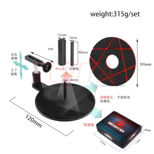 fujita RC Car Wheel Tire Cementing Helper Tool Rubber Tire Mounting Glue Tools for 1/8 1/10 1/12 1/16 1/18 RC Car Multi-Function tyre Gluing aid (Black) - color: Black