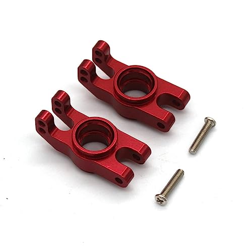 Upgrade Aluminum Alloy Spare Parts Full Set RC Car Accessories Fitting for Hyper Go H16BM H16GT H16DR MJX 1/16 JC16EP Brushless High Speed Trucks (RED,16260 Rear Hub Carrier) - size: 16260 Rear Hub Carrier