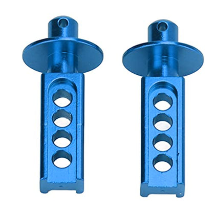 RC Parts, Lightweight Aluminum Alloy Body Post with Adjustable Height for Mini EREVO Mini Slash 1/16, 2 Pcs Set (Blue) - color: Blue