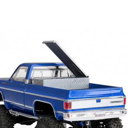Tool Box Battery Storage for TRX4M K10 & F-150 High Trail, Scale Truck Bed Storage Box Holds Stock 750mAh Battery, Functional RC Crawler Accessory (No Vehicle Included) - style: Toolbox