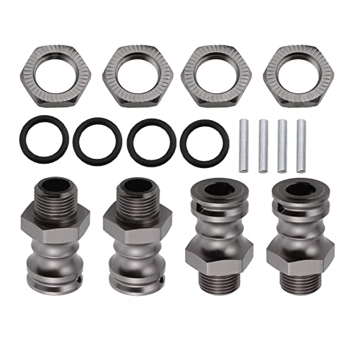 4Pcs 17mm to 23mm Wheel Adapter Conversion Extension, Titanium Gray - color: Titanium Gray