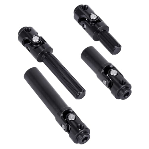 SCX30 Driveshaft Front Rear Drive Shaft for 1/30 Axial RC Crawler Upgrades (Stainless Steel, Black) - color: Driveshaft