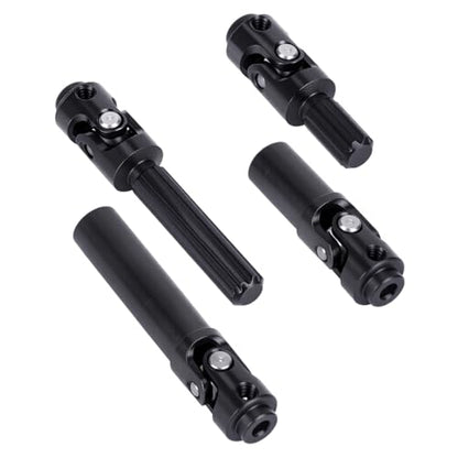 SCX30 Driveshaft Front Rear Drive Shaft for 1/30 Axial RC Crawler Upgrades (Stainless Steel, Black) - color: Driveshaft