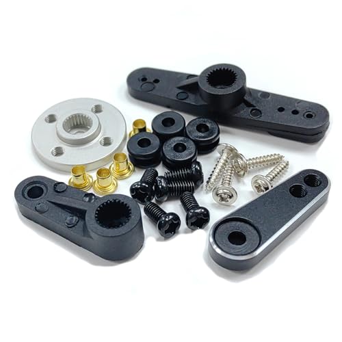 GOTECK 35KG Brushless Digital Servo Large Torque 8.4V Full Metal Gear IP67 Waterproof Steering Servo with 25T Servo Horn for 1/6 1/8 1/10 RC Crawler Car Robot Boat Truck Robot Parts (35KG(8.4V)-180°)
