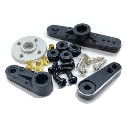 GOTECK 35KG Brushless Digital Servo Large Torque 8.4V Full Metal Gear IP67 Waterproof Steering Servo with 25T Servo Horn for 1/6 1/8 1/10 RC Crawler Car Robot Boat Truck Robot Parts (35KG(8.4V)-180°)