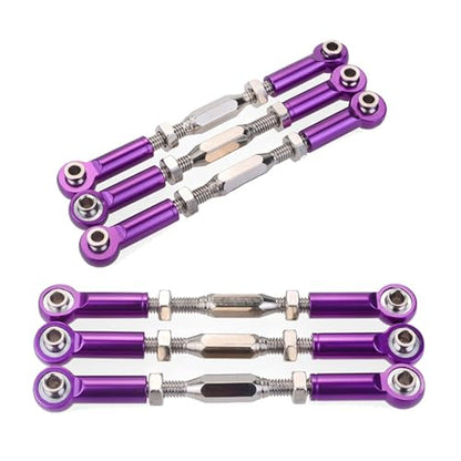 Compatible with Redcat for Traxxas for HSP for ZD for Racing for HPI 1/10 RC Car Truck 6Pcs 71-86mm Turnbuckle Rod Steering Linkage Linkage