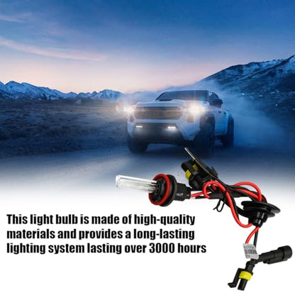 2PCS 9005 HID Car Xenon Bulbs, 35W 12V 6000K Waterproof Vehicle Headlight, Automotive Front High Low Beam Lamp Replacement Accessories, Universal for SUV Sedan Truck