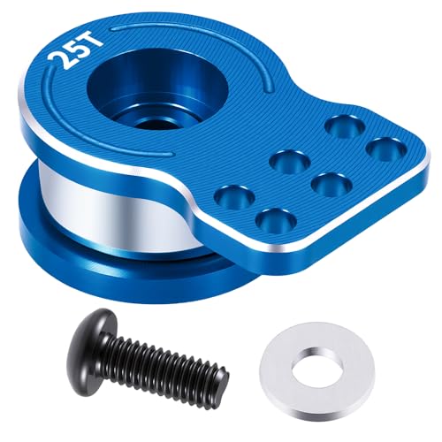 MORLORDY Adjustable 25T RC Servo Saver Aluminum Unloading Servo Arm for 1/12 Tamiya Lunch Box CW-01 Chassis Midnight Pumpkin RC Truck Upgrade Parts (Blue) - color: Blue