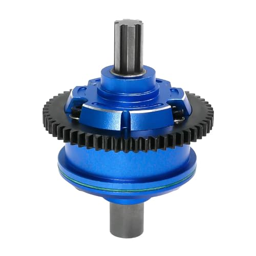 AMK 57T Metal Center Diff Set, Replaces ARRMA ARA311165 Steel Center Differential, Compatible with Arrma 1/10 Kraton Outcast 4S V2 BLX, 1/8 Mojave 4S BLX – Upgrade Parts & Accessories (Blue) - color: Blue