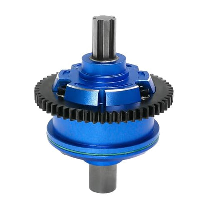 AMK 57T Metal Center Diff Set, Replaces ARRMA ARA311165 Steel Center Differential, Compatible with Arrma 1/10 Kraton Outcast 4S V2 BLX, 1/8 Mojave 4S BLX – Upgrade Parts & Accessories (Blue) - color: Blue
