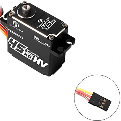 Waterproof 180 Degree Torque Digital Brushless Motor Servo RC Car Truck Robot Parts (M45BHW)