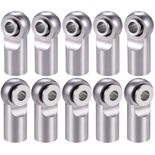 10pcs Metal Tie Rod End Balls M2.5 Ball Joint Head for RC Crawler Car Upgrade Parts (Titanium) - color: Titanium