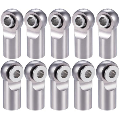 10pcs Metal Tie Rod End Balls M2.5 Ball Joint Head for RC Crawler Car Upgrade Parts (Titanium) - color: Titanium