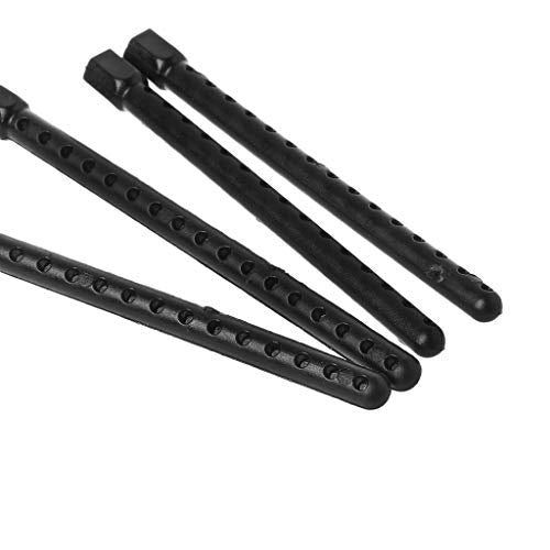 angwang Rc Car Body Post Mounts,4pcs Plastic Body Post Mounts 1:10 for HSP 94123 94122 Model RC Car Replacement Black
