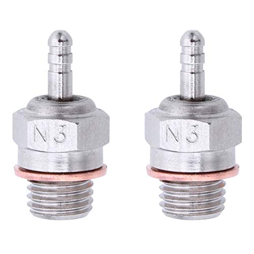 Hobbypark 2pcs 70117 Duty Glow Plug #3 N3 Hot Spark Nitro Engine Parts Replace OS 8 For Traxxas Kyosho HSP HPI Redcat 1/8 1:10th RC Car Truck Buggy