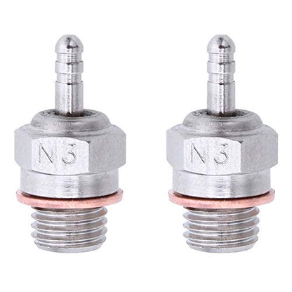 Hobbypark 2pcs 70117 Duty Glow Plug #3 N3 Hot Spark Nitro Engine Parts Replace OS 8 For Traxxas Kyosho HSP HPI Redcat 1/8 1:10th RC Car Truck Buggy
