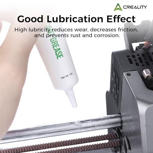 Creality Lubricant Grease for 3D Printer Parts Gear None Toxic Odorless Noise Reduce & Lubricating Oil Lubricant Paste for Ender 3/Ender 5/Ender 3 V3/Ender 3 V3 SE/KE/K1/K1C/K1 Max (Pack of 2) - style: Lubricant