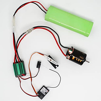 RC Brushed ESC, 65A Electronic Speed Controller with Anti-Interference & Protection, for RC Cars Boats Racing Marine Hobbyists