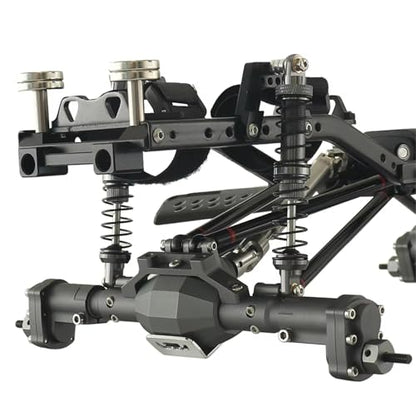 RC Crawlers Components For Axial For SCX10 90046 90047 1/10 Prefixal Gearbox Chassis RC Crawler Car Upgrade Parts Metal Body Shell Post Mount With Magnet Car Accessories