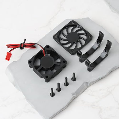 2Pin GPM High Speed Cooling Fan Compatible with TRAXAXAS Mini XRT BXL XS（108076-1） 36mm Black - color: Black