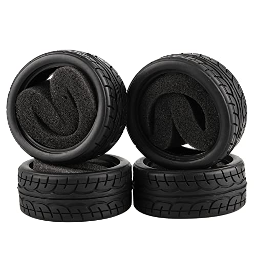 Soft Rubber Tires Tyre for RC 1:10 On Road Car Pack of 4 - style: 4PCS