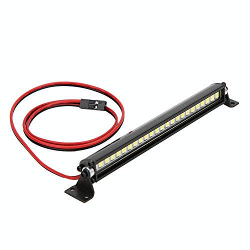 FILFEEL 24 LED Roof Lights Bar Decoration RC Accessory for Scx10 1/10 Car, Making Your car More Attractive, Cool Even in Dark Environment with 24pcs Light Chips, Perfect for Easy