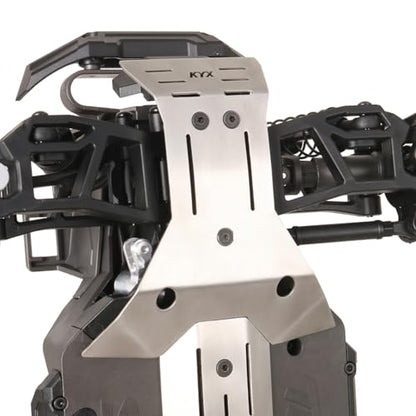 RC Chassis Armor Set for Traxxas Mini Maxx Stainless Steel Front Center Rear Chassis Armor Protection Plate Skid Plate Upgrade Parts