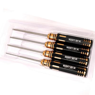 Naughty Boy RC Ball End Metric Hex Driver Set (4) 1.5, 2.0, 2.5, 3.0mm Car Truck Boat Plane Brushless Nitro 4x4