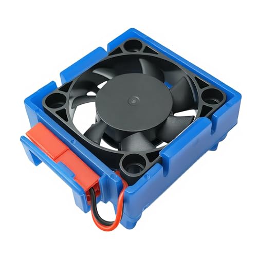 Dual Cooling Fan Set for ESC Motor Slash Rustler Stampede Hoss 4X4 VXL | 1/10 Scale,RC Cars,Dual Fans,ESC Cooling,Motor Cooling,High Airflow,Easy Installation,Durable Construction