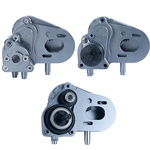 Benedict Harry Metal Aluminum Gearbox Complete Transmission Case with Gear for 1/10 Axial SCX10-AXI03004 Capra RC Car Upgrade Parts