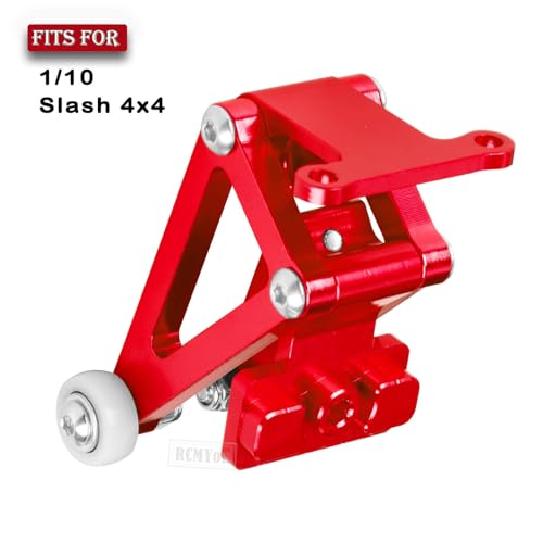 Aluminum Wheelie Bar Upgrades Part for 1/10 Slash 4X4,RCMYou Alloy Wheelie Bar Hops Up Upgrades Part,Red - color: Red - Upgrades Part