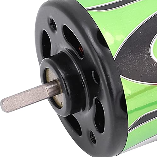 540 27T RC Motor Electric Motor Brushed 14.4V Green Metal Lightweight Easy Install RC Accessory Replacement Part with Exquisite Workmanship for 1/10 Crawler Racing Car