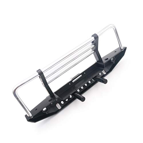 KYX Racing Alloy Front Bumper with LED Lights Upgrades Parts Accessories for RC Crawler Car Axial SCX10 II 90046 Traxxas TRX4 TRX-4 Redcat Gen8 Scout II