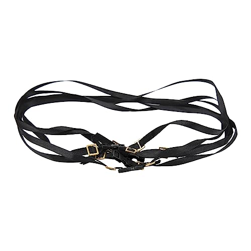 5pcs 1/10 Scale RC Tie Down Straps, Sturdy Length Adjustable Luggage Rope Roof Rack Tie Down Straps, Crawler Accessories, for RC (Black) - color: Black