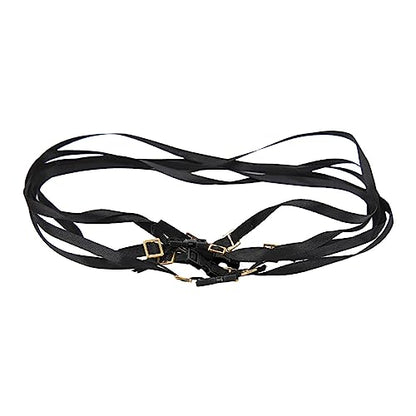 5pcs 1/10 Scale RC Tie Down Straps, Sturdy Length Adjustable Luggage Rope Roof Rack Tie Down Straps, Crawler Accessories, for RC (Black) - color: Black