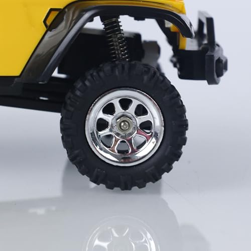 US in Stock, 2.4G 1/36 Remote Control Rock Crawler 3601 RC Off Road Car 4×4 RTR Model Vehicle Light Lipo Battery Radio Mini Toy Hobby Grade Model for Christmas Birthday Gift - color: 3601-yellow