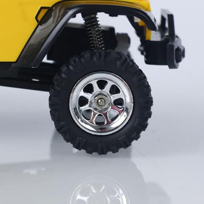 US in Stock, 2.4G 1/36 Remote Control Rock Crawler 3601 RC Off Road Car 4×4 RTR Model Vehicle Light Lipo Battery Radio Mini Toy Hobby Grade Model for Christmas Birthday Gift - color: 3601-yellow