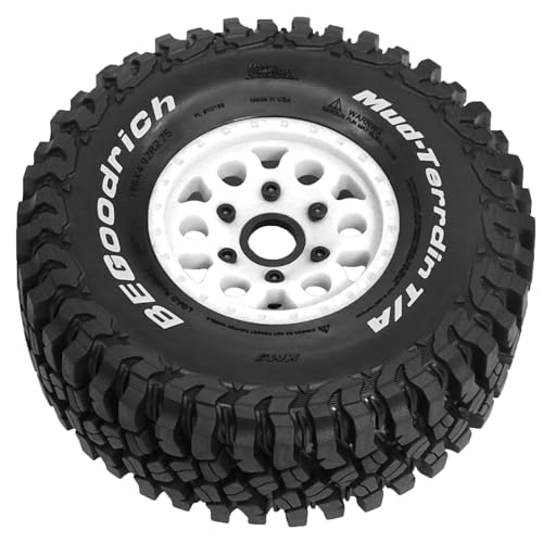 1/8 1/10 RC Short Course Truck Tires 4.96" OD Monster Truck Tires 12/14/17mm Hex Fit for 1/8 Mojave 4S ARRMA Typhon ARRMA SENTON 4X4 V3 1/10 Losi Baja Rey