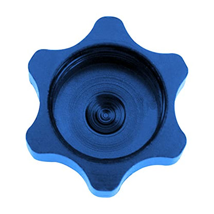 8Pcs Metal RC Wheel Hub Anti-Dust Cover 17mm Rim Hex Nut Compatible with Teamc HSP 1/8 HPI RC Car Truck (Blue) - color: Blue