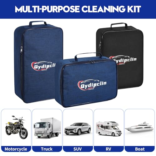 Qydipclin 29Pcs Car Detailing Kit, Car Detailing Brush Set, Car Wash Cleaning Kit, Car Detailing Brushes, Professional Car Care Kit for Interior Exterior Wheels, Blue - size: 29pcs