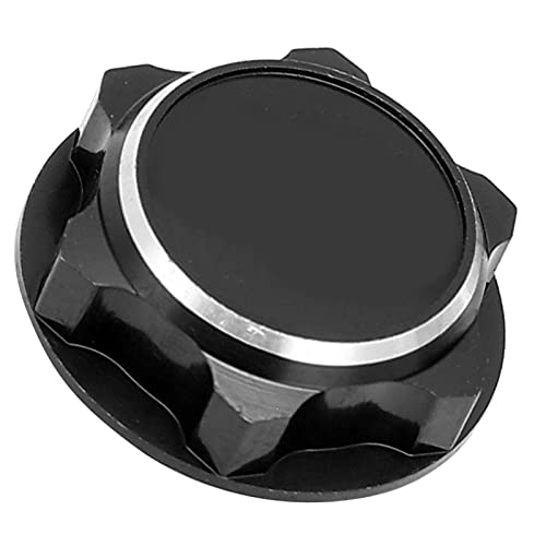 17mm Hex Wheel Nuts, 4pcs Aluminum Alloy 17mm Self Lock Hex Wheel Nuts Adapter Dustproof Caps for 1/8 RC Car Track Wheel Rims (Black) - color: Black