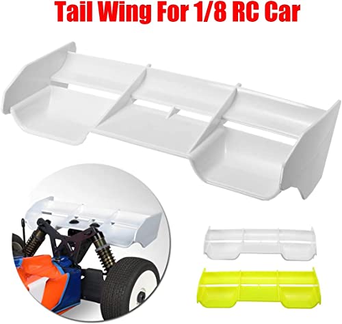 1:8 Scale RC Off-Road Car Rear Spoiler Plastic Tail Wing Accessories for 1/8 Model Off Road Buggy Drift Racing Truck Vehicle for HPI HSP (Yellow) - color: Yellow