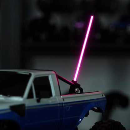 INJORA LED Whip Light Side Fixed for 1/18 1/24 RC Crawlers (Pinkish Purple) - color: Pinkish Purple